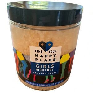 Find your Happy Place Girls Night Out Soaking Salts Tiare Flower & Sugarcane